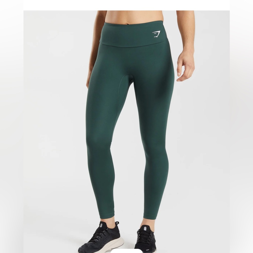 Gym Shark Power Regular Leggings, Deepest Teal, Small, NWOT, booty scrunch